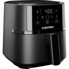 Chefman 4 Qt Compact Digital Touch Air Fryer w/ Hi-Fry & Shake Reminder - Black