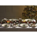 Spode Christmas Tree Melamine Round Platter - 14 Inch Shatterproof Serving Plate for Holiday Meals, Holiday Party - Festive Tableware for Indoor & Outdoor Use, Dishwasher Safe Christmas Dinnerware