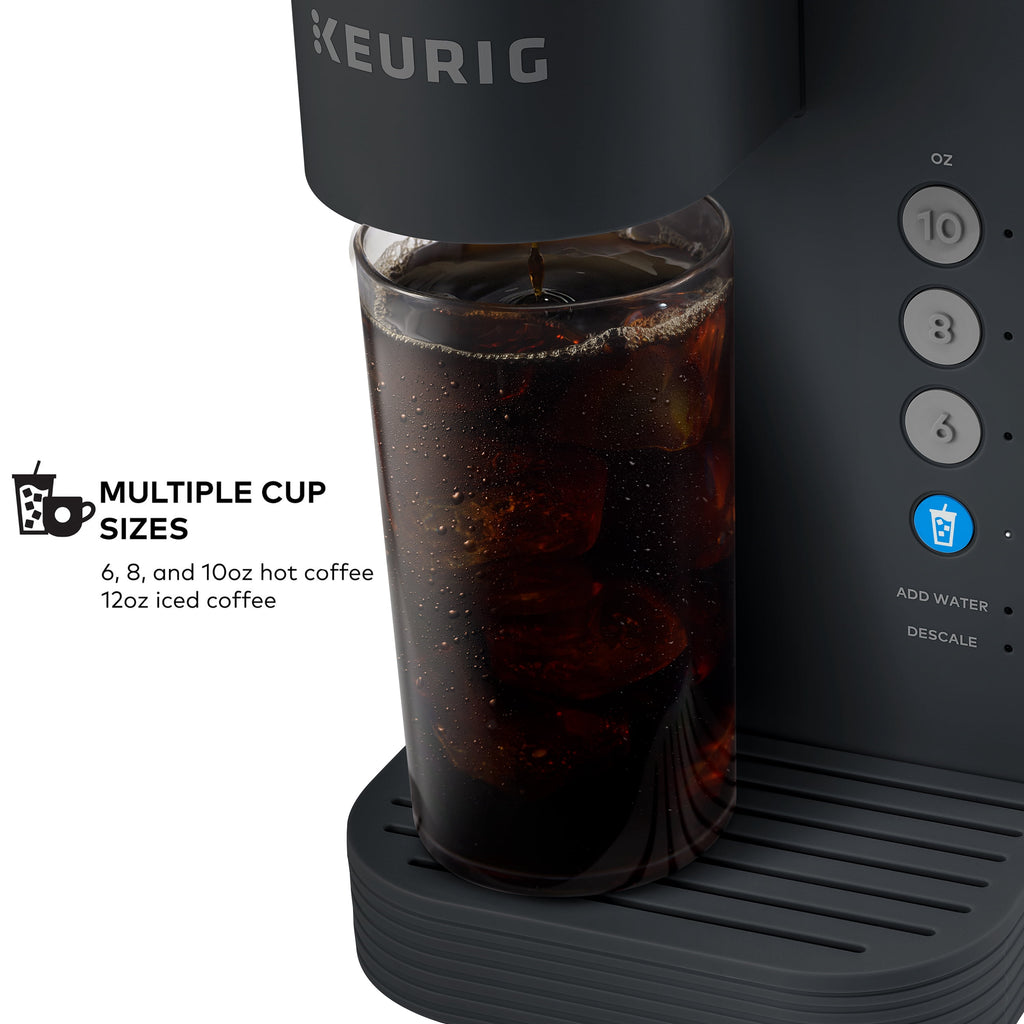 Keurig K-Express Essentials Plus, Iced and Hot Single-Serve K-Cup Pod Coffee Maker, Black