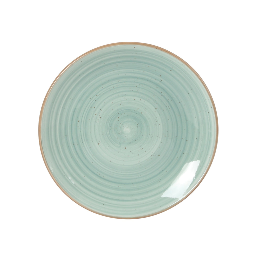 Gibson Home Stonebury 16 Piece Plates and Bowls Assorted Color Dishes - Handpainted Stoneware Dinnerware Set - Service for 4