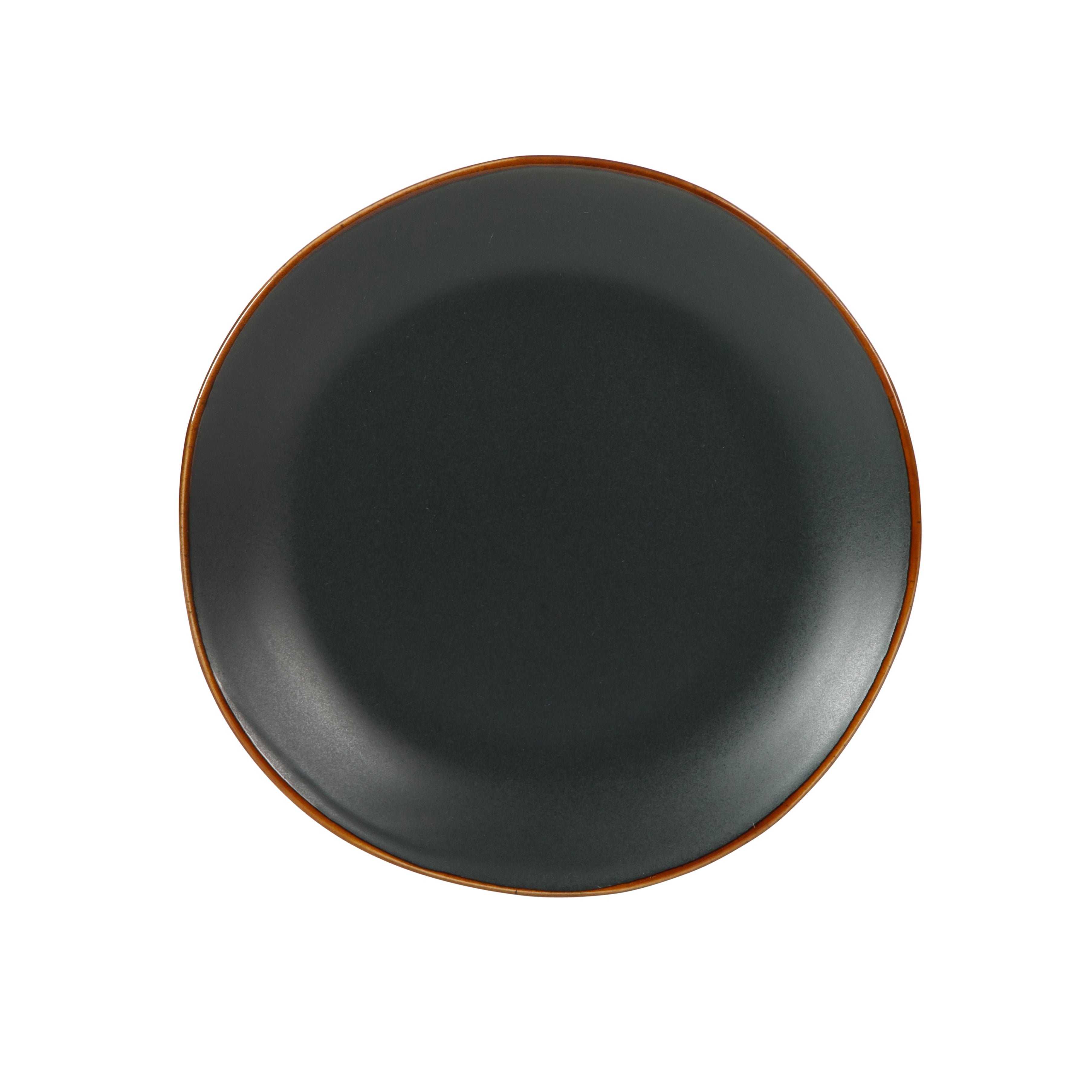 Gibson Home Hazeltine 12-Piece Matte Black Ceramic Dinnerware Set
