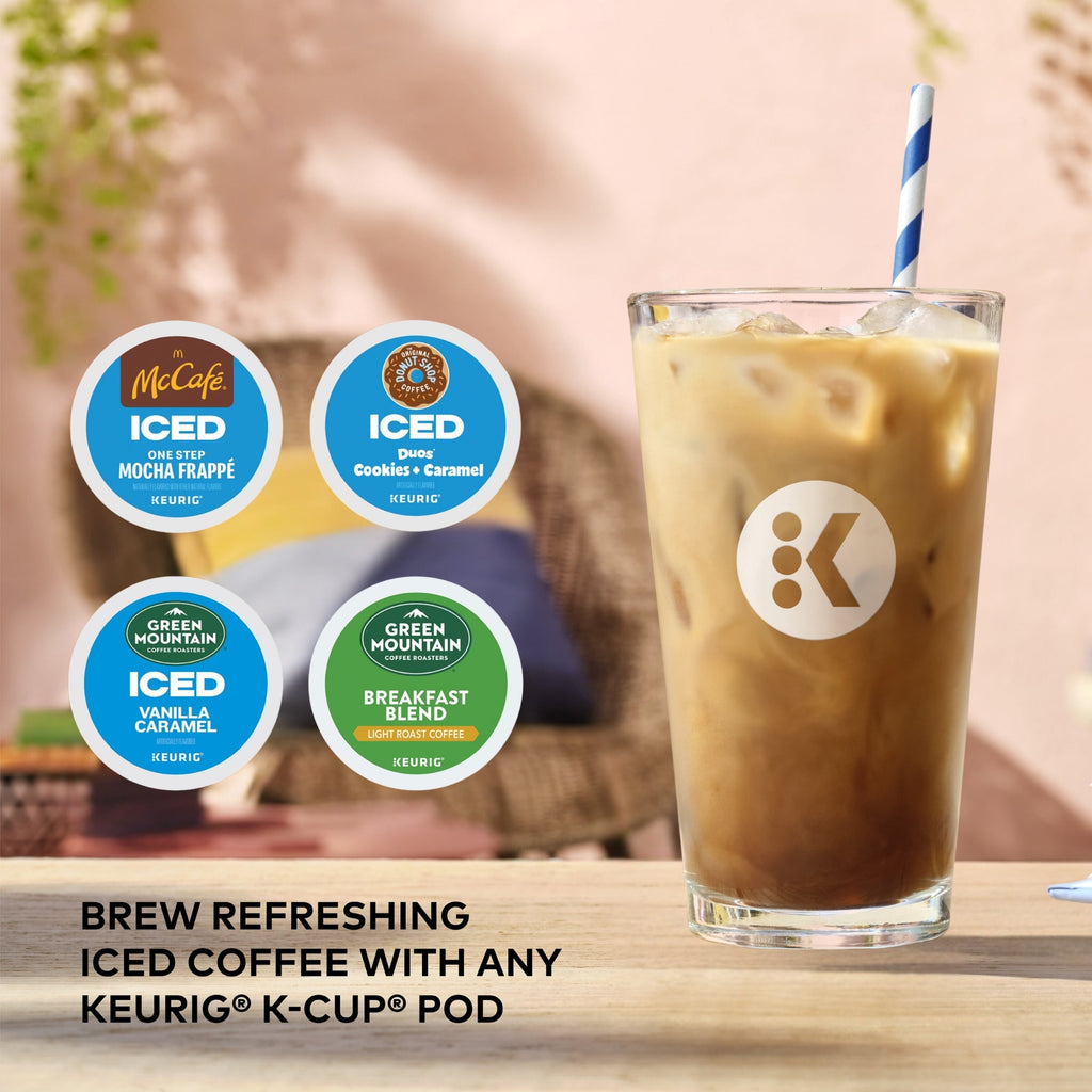 Keurig K-Express Essentials Plus, Iced and Hot Single-Serve K-Cup Pod Coffee Maker, Black
