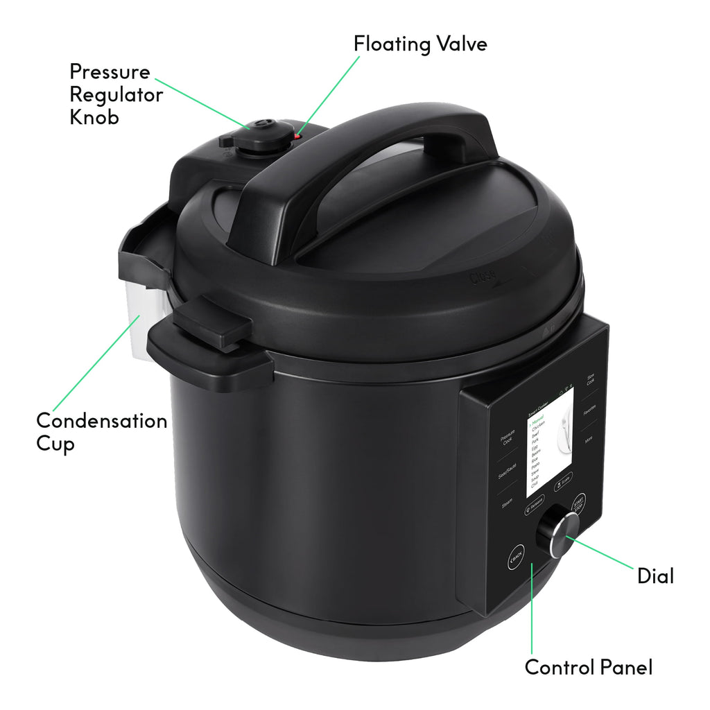 CHEF iQ Multi-Function Smart Cooker w/ 10 Functions and Built-in Scale - Black