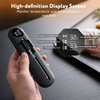 Smart Wireless Meat Thermometer with 500FT Bluetooth Range, App Remote Monitoring, Time Reminder, for Cooking, Baking, Oven, Grilling