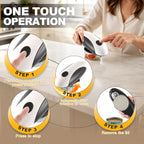 Electric Can Opener, One-Touch Automatic, Cordless Rechargeable, Hands-Free Kitchen Gadget, Smooth Edge Cutter