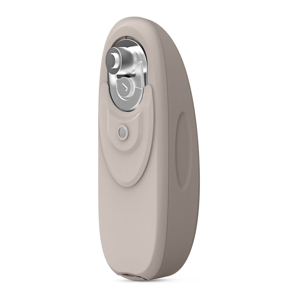 Beautiful Hands-Free Battery Operated Electric Can Opener, Porcini Taupe by Drew Barrymore