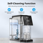 AIRMSEN 3 in 1 Single Serve Coffee Maker with Grinder, K Cup Coffee Machine Compatible with Grounds and Beans, Instant Coffee Pot with 6 Grind Levels & 6-14oz Cup Sizes, BPA-Free