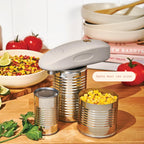 Beautiful Hands-Free Battery Operated Electric Can Opener, Porcini Taupe by Drew Barrymore