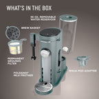 Ninja Pods & Grounds Specialty Single-Serve Coffee Maker, K-Cup Pod Compatible, Built-In Milk Frother, PB051SG, Sage Green