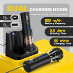 Moreblue Electric Salt and Pepper Grinder Set , Automatic Rechargeable Salt and Pepper Shaker with LED Battery Display & USB‑C Charging Base, Pepper Mill for Kitchen, Dining & Camping