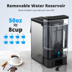 AIRMSEN 3 in 1 Single Serve Coffee Maker with Grinder, K Cup Coffee Machine Compatible with Grounds and Beans, Instant Coffee Pot with 6 Grind Levels & 6-14oz Cup Sizes, BPA-Free