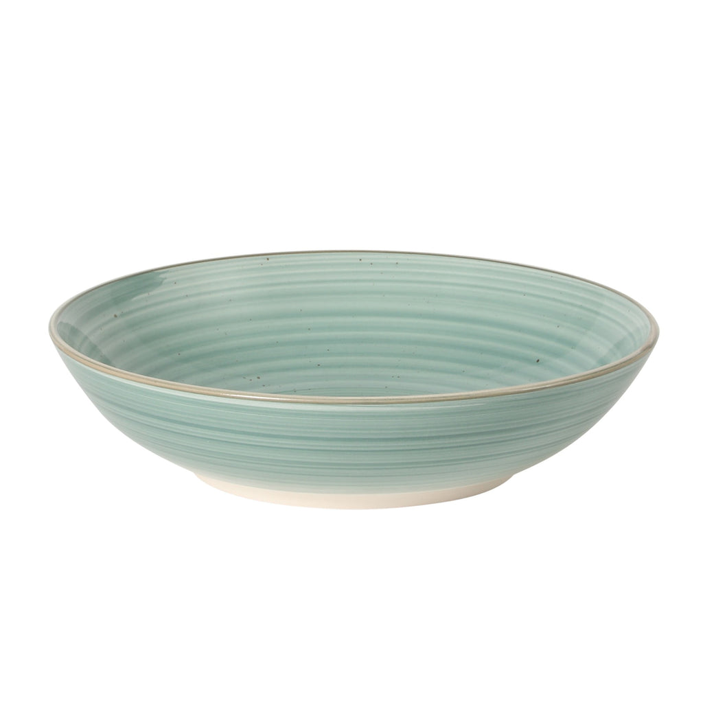 Gibson Home Stonebury 16 Piece Plates and Bowls Assorted Color Dishes - Handpainted Stoneware Dinnerware Set - Service for 4