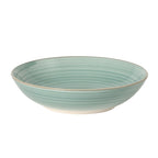 Gibson Home Stonebury 16 Piece Plates and Bowls Assorted Color Dishes - Handpainted Stoneware Dinnerware Set - Service for 4