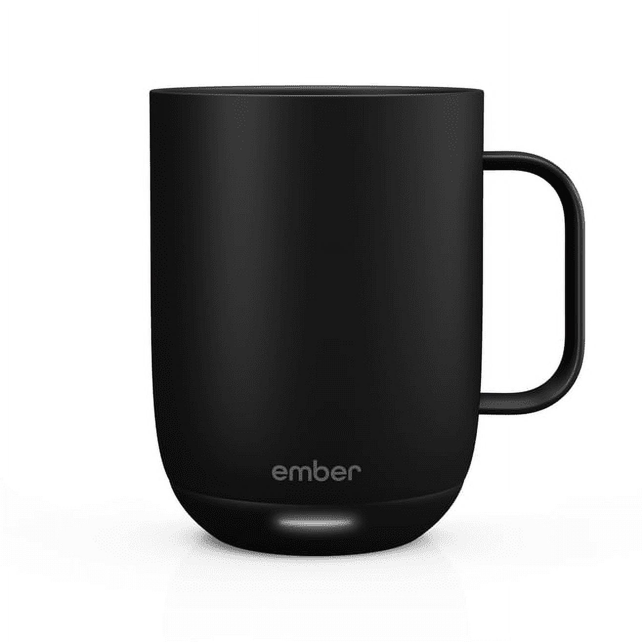 Ember Temperature Control Smart Mug 2, 14 oz, Black, Up To 1.5-hr Battery Life - App Controlled Heated Coffee/Tea Mug - Improved Design