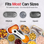 YARRAMATE Electric Can Opener, One-Touch Rechargeable Automatic Can Opener Fits All Cans Sizes-Smooth Edge for Kitchen with Storage Bag Portable for Travel