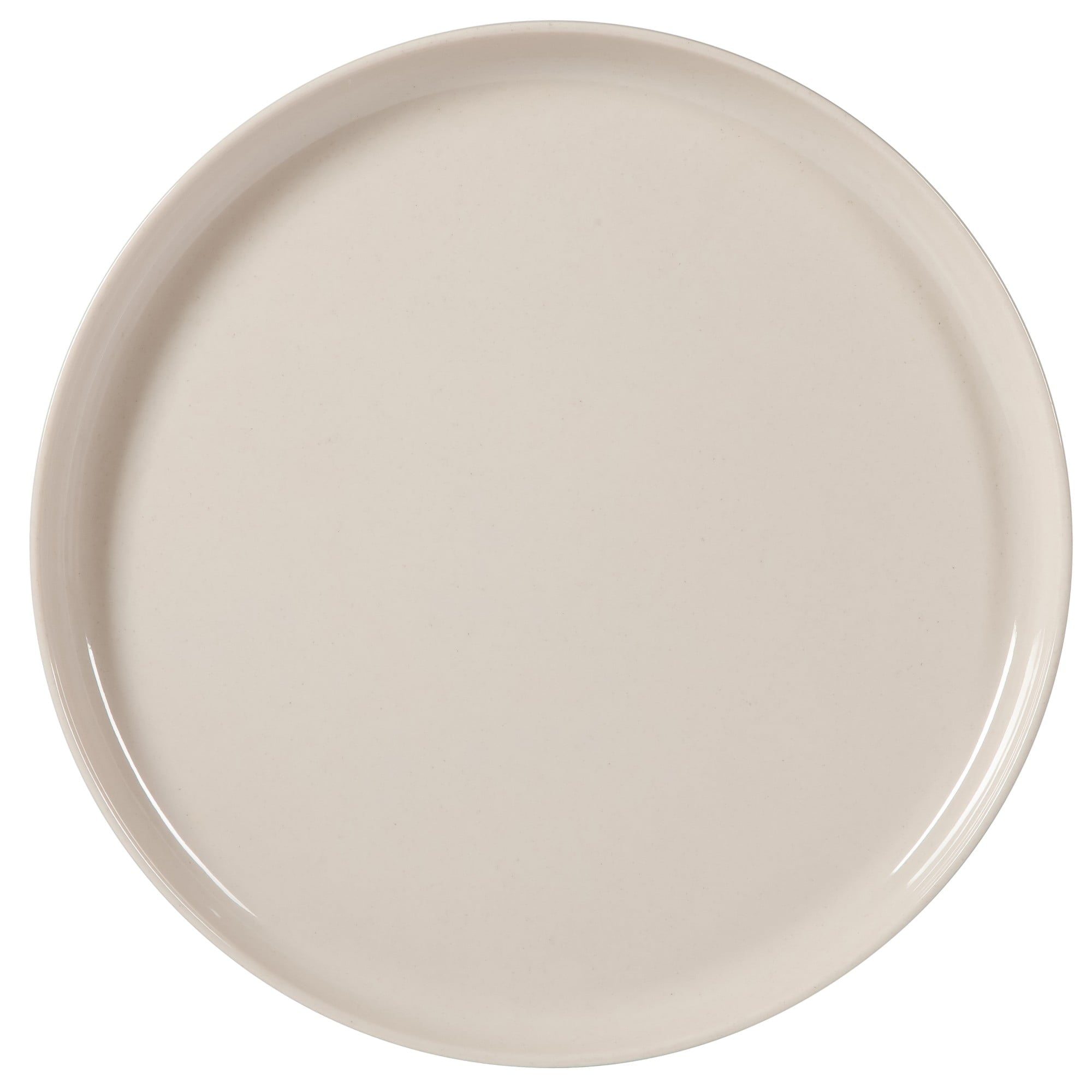 Gibson Home Candy Skies 12 Piece Unbreakable Wheat Straw Melamine Plates and Bowls Dinnerware Set - Outdoor, Camping, & Everyday Use - Matte Exterior/Shiny Interior Taupe Cream