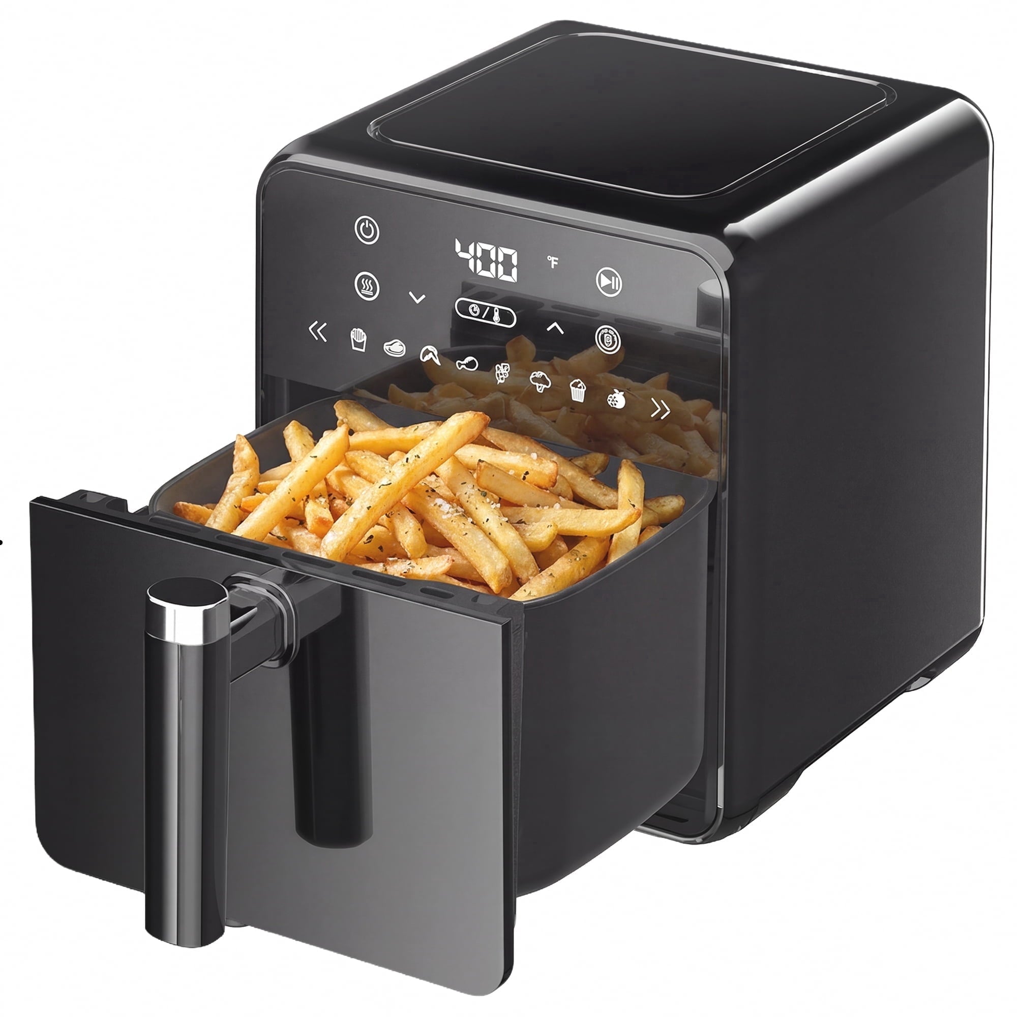 Air Fryer 4.3QT Toaster Oven, Kitchen Appliances with 8 Cooking Presets, 8-in-1 Max Crisp, Air Fry, Roast, Bake, Reheat and Dehydrate, 140°–400°F, Precise Heating Even Results for Kitchen