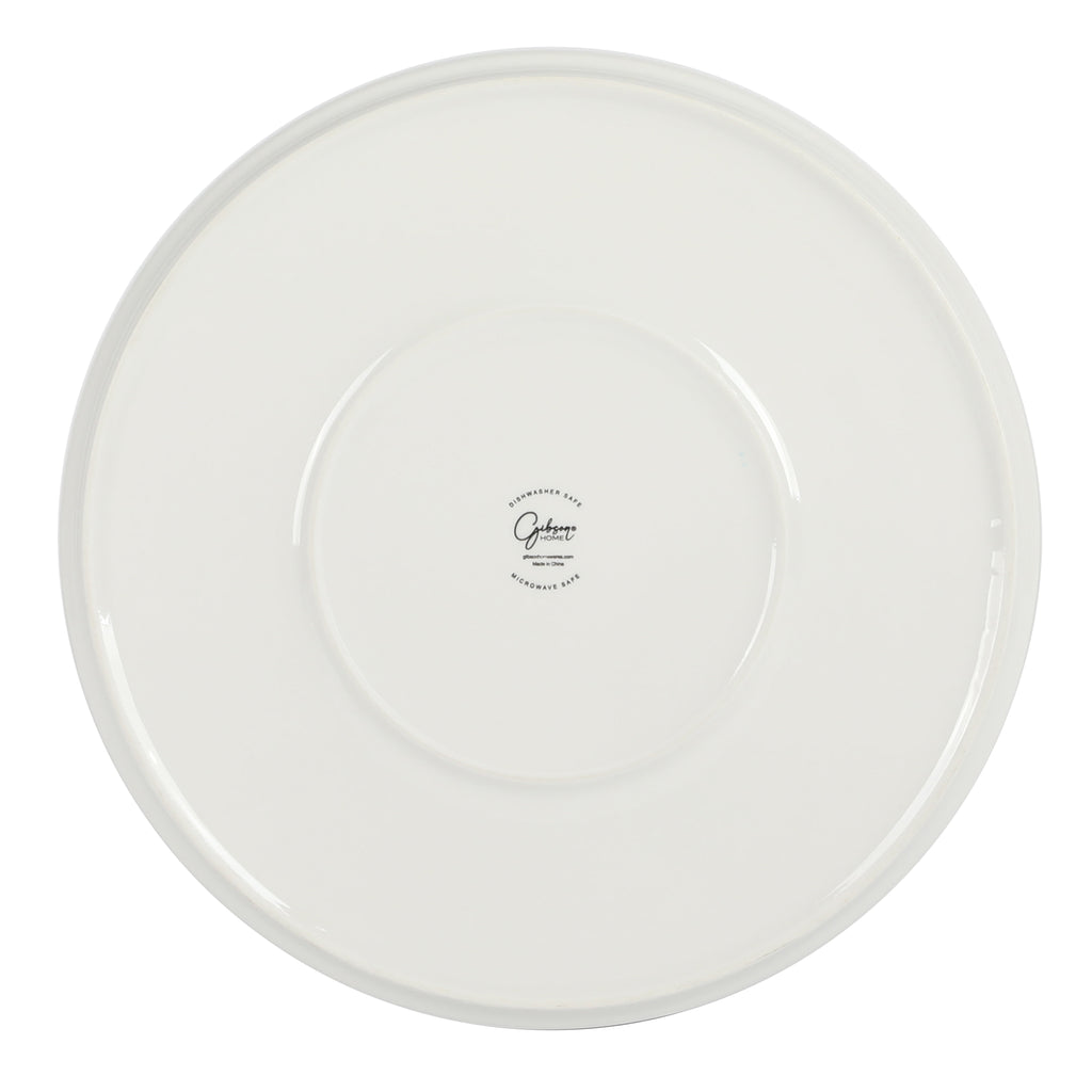 Gibson Home Rothenberg 16-Piece White Fine Ceramic Dinnerware Set