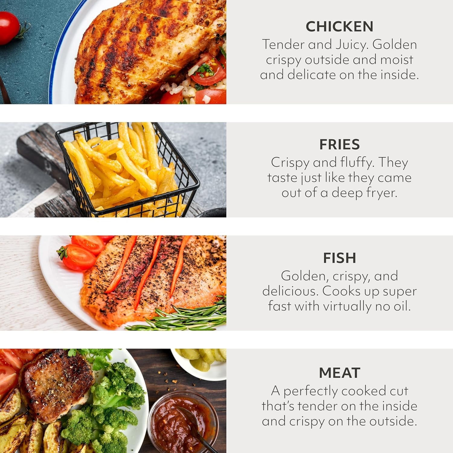 Behome 6QT Air Fryer, 8-in-1 Compact Airfryer for Roast, Broil, Dehydrate,Quick& Easy Meals,Visible Window,Black