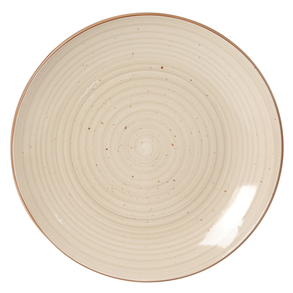 Gibson Home Stonebury 16 Piece Plates and Bowls Assorted Color Dishes - Handpainted Stoneware Dinnerware Set - Service for 4