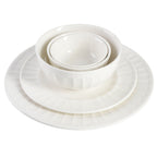 Gibson Home Gracious Dining Gourmet Expressions 40 Piece Embossed Porcelain Dinnerware Set