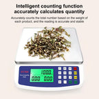 INSMART Food Scale,30KG Large Digital Kitchen Scale,Plug-in and Battery Modes,for Cooking Baking,Silver