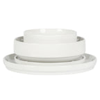 Gibson Home Rothenberg 16-Piece White Fine Ceramic Dinnerware Set
