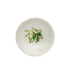 222 Fifth Christmas Foliage Porcelain Dinnerware Set, 12-Piece, Green and White