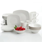 Gibson Hagen 30 Piece Porcelain Dinnerware White Set