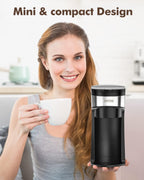 SIFENE 2-in-1 Single Serve Coffee Maker, Compatible with K-Pods & Grounds, Fast Brew, Compact Design, 6-12oz