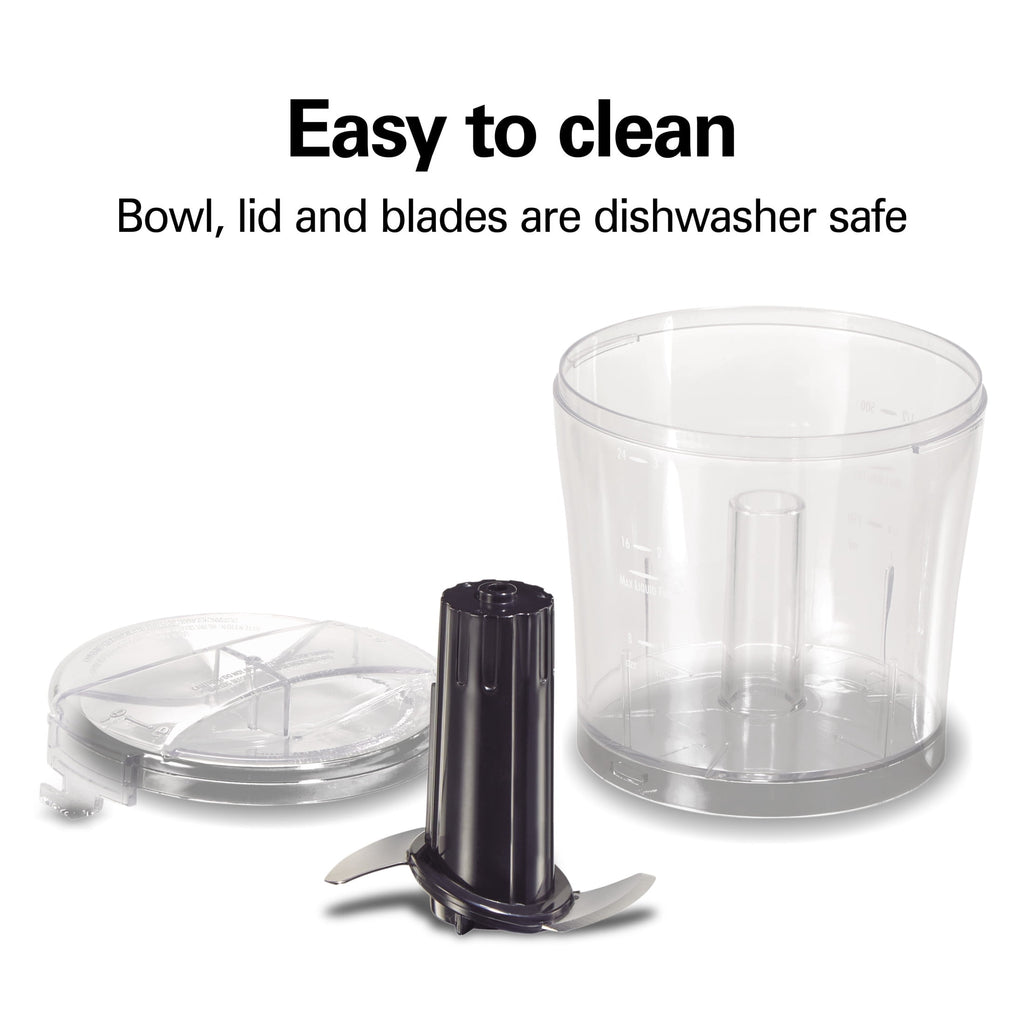 Hamilton Beach Electric Food Chopper & Mini Food Processor, 3-Cup, Black