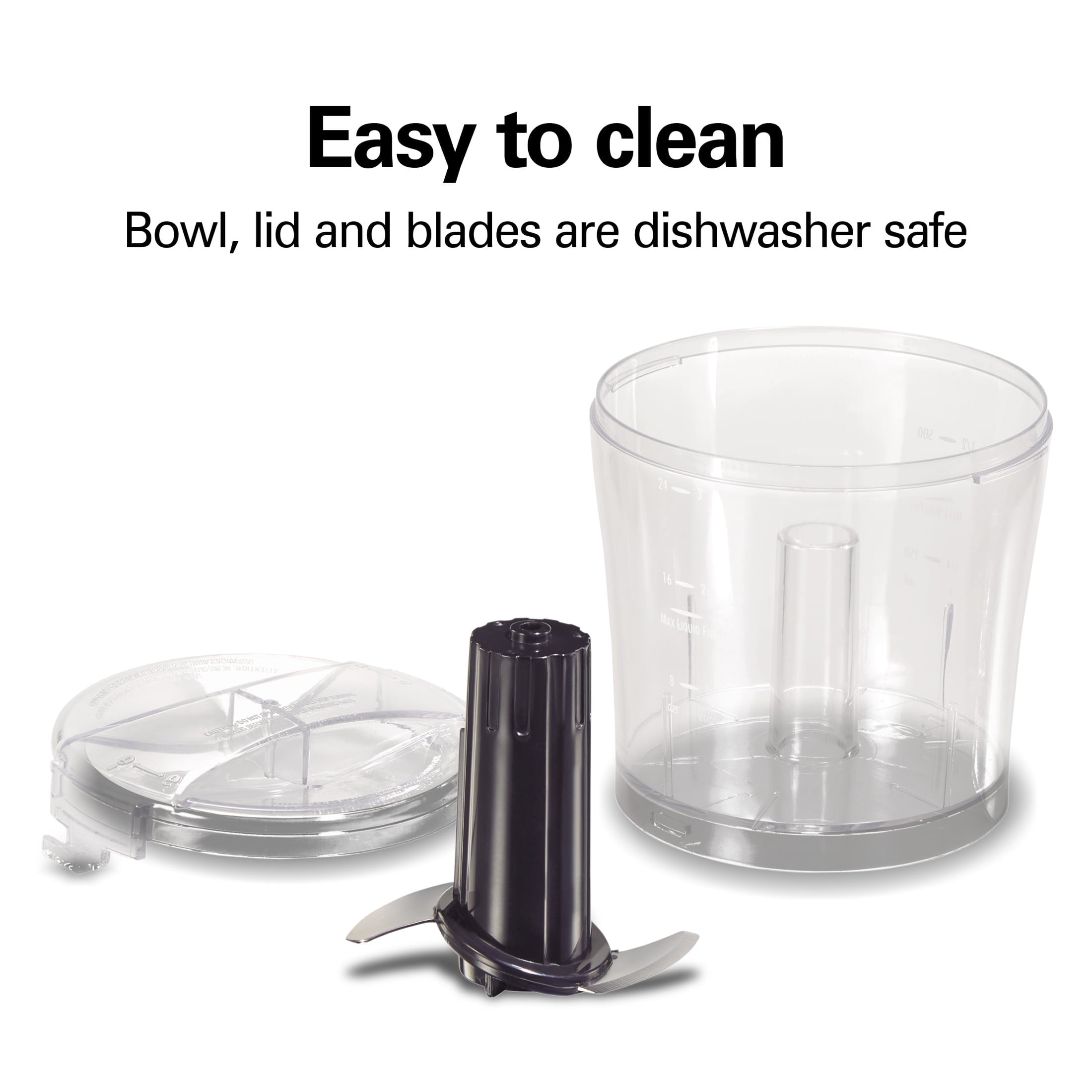 Hamilton Beach Electric Food Chopper & Mini Food Processor, 3-Cup, Black