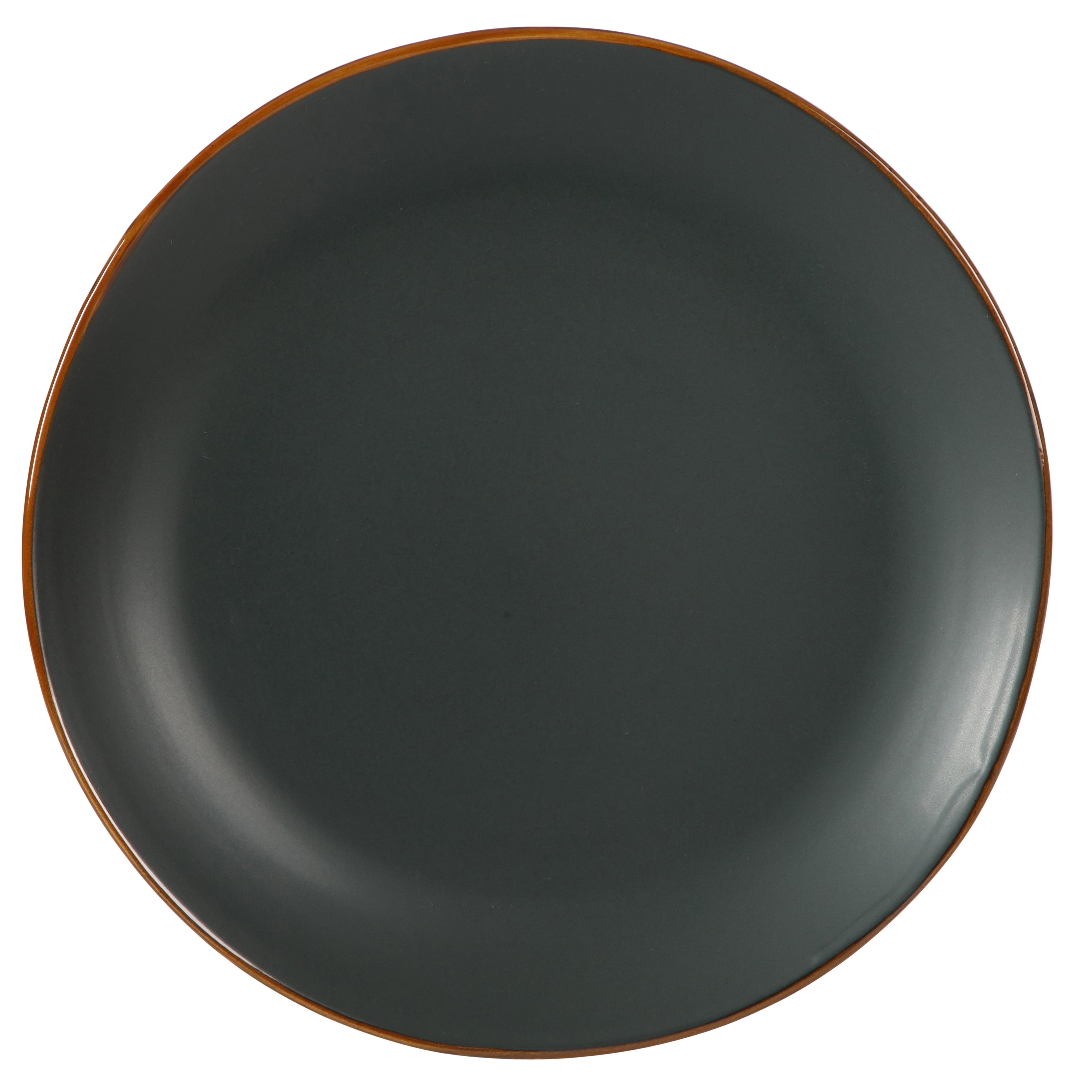 Gibson Home Hazeltine 12-Piece Matte Black Ceramic Dinnerware Set