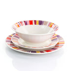 Gibson Home Orleans 12 Piece Ceramic Dinnerware Set