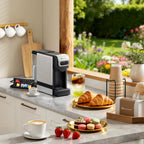 Coffee Maker 3-in-1 Single Serve Coffee Machine, for K-Cup Coffee Capsule Pod, Ground Coffee Powder Brewer, Stainless Steel Design, Sliver