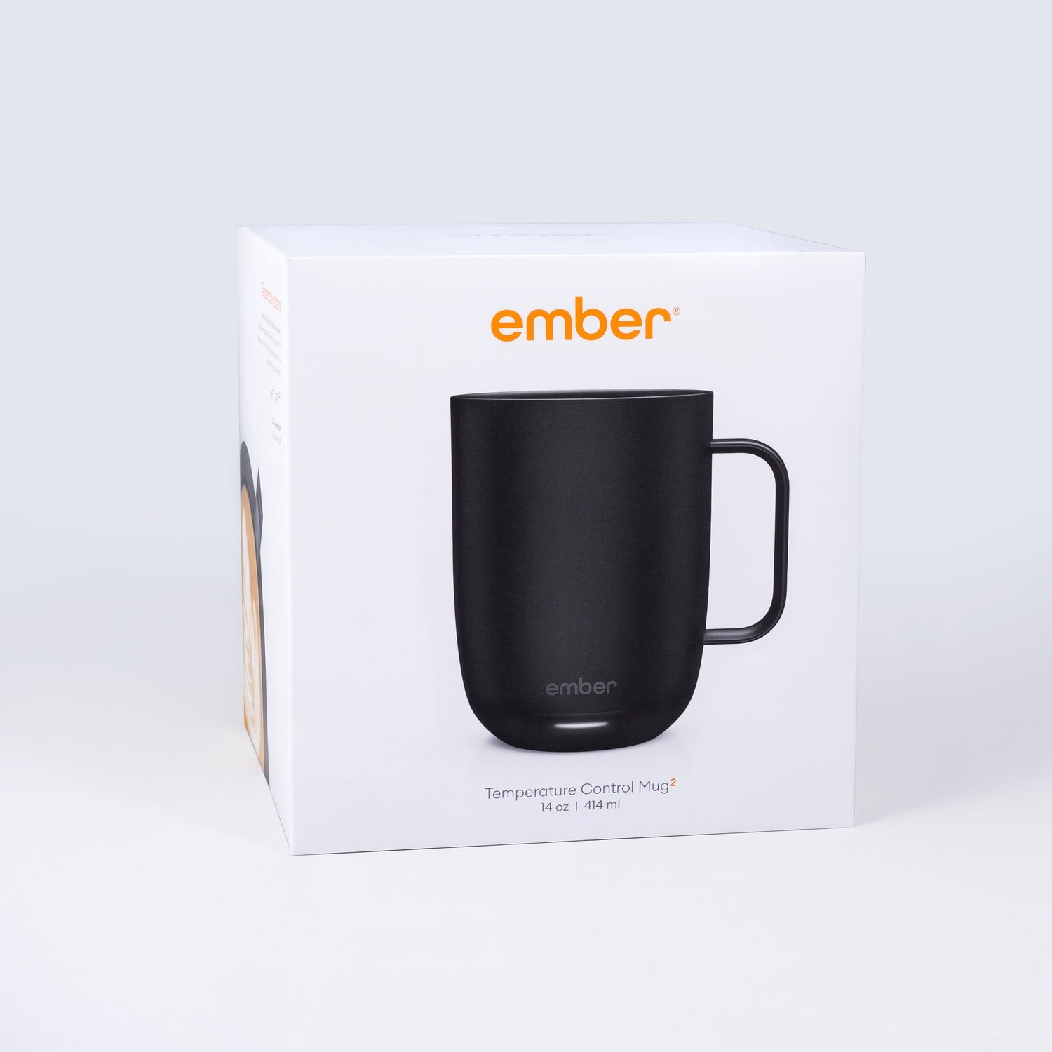Ember Temperature Control Smart Mug 2, 14 oz, Black, Up To 1.5-hr Battery Life - App Controlled Heated Coffee/Tea Mug - Improved Design