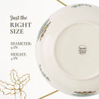 Portmeirion Spode Christmas Tree Serving Bowl - 9-Inch Serving Bowl for serving Pasta, Salad, Fruit, Side Dishes, Holiday Serving Dish, Earthenware - For Serving & Holiday Decor, Dishwasher Safe