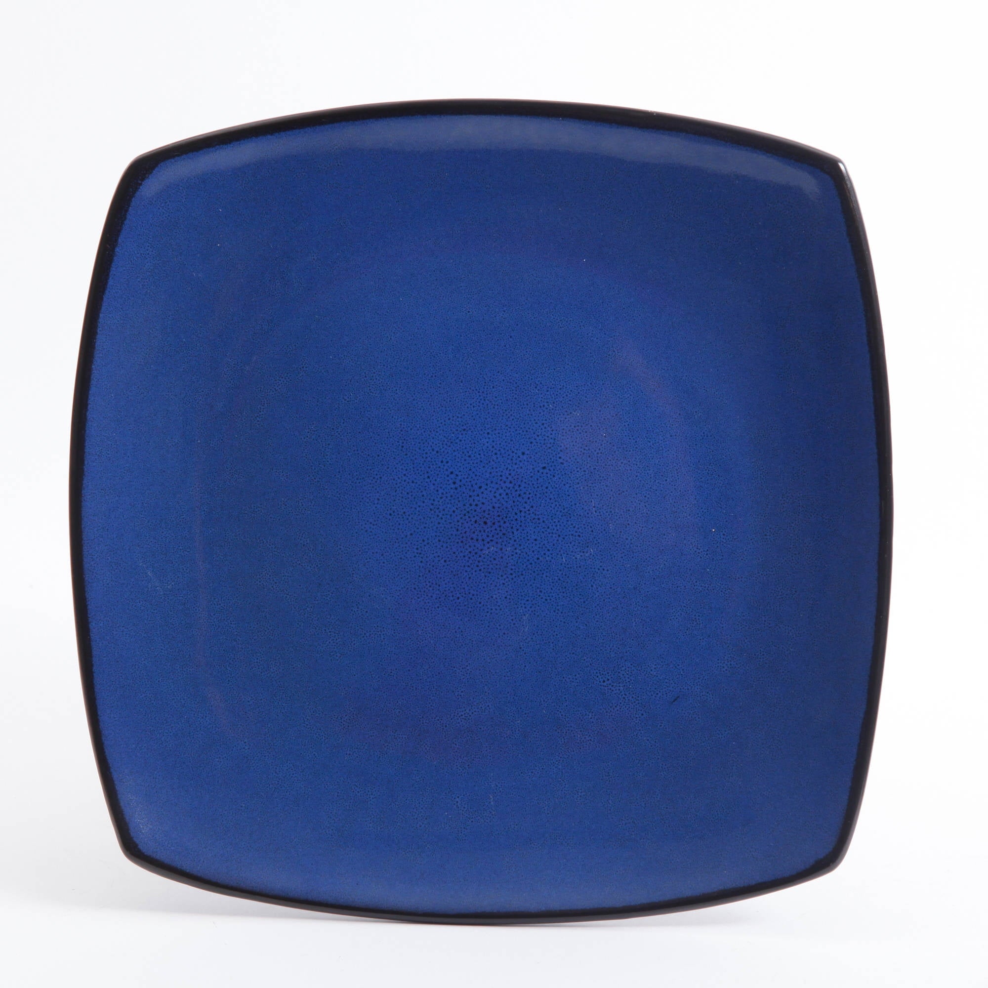 Gibson Home Soho Lounge Square Stoneware 16 Piece Dinnerware Set, Blue