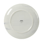 Gibson Home Cloudlight 12 Piece Plates and Bowls Dishes Brown and White - Decorated Porcelain Ceramic Dinnerware Set - Service for 4