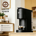 Sanerto Single Serve Coffee Maker Compatible with K Cup Capsules & Grounds,6-12oz Cup Size,1000W 120V, Black