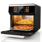 Bluebow 12QT Air Fryer Toaster Oven, 12-in-1 Multi-functional Color Touchscreen with Easy-view Windows, Less Oil Healthy Cooking for Home Kitchen Use