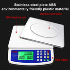 INSMART Food Scale,30KG Large Digital Kitchen Scale,Plug-in and Battery Modes,for Cooking Baking,Silver