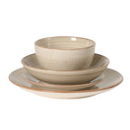 Gibson Home Stonebury 16 Piece Plates and Bowls Assorted Color Dishes - Handpainted Stoneware Dinnerware Set - Service for 4
