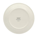 Gibson Home Kenwood Shores 16 Piece Stoneware Dinnerware Set, Hand-Painted Plates and Bowls, Service for 4 - Blue Striped