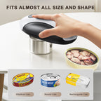 Moreblue One-Touch Automatic Electric Can Opener, USB-C Rechargeable Can Opener Smooth Edge, Hands-Free Countertop Electric Can Opener for Seniors, Arthritis, Weak Hands, Kitchen Gadget Gift