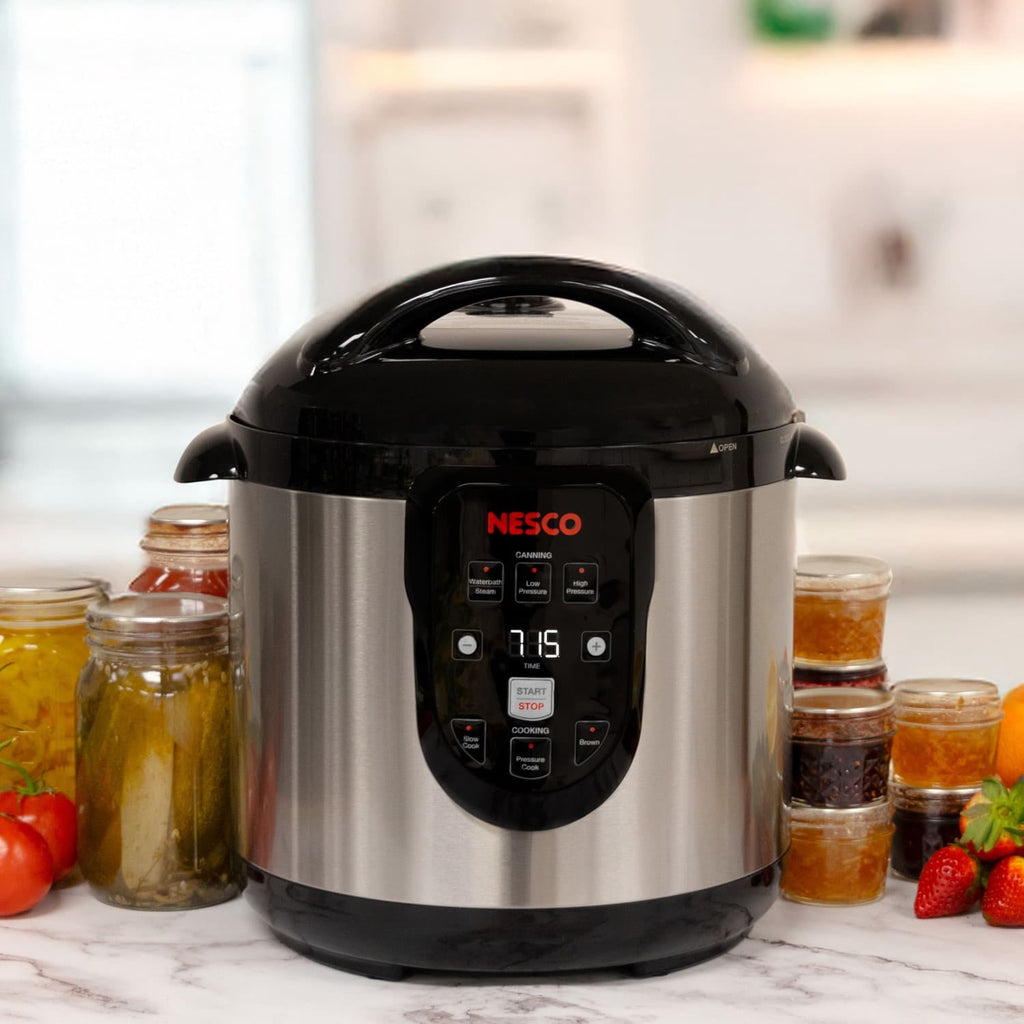 NESCO® 9.5 Quart Electric Pressure Canner, Digital Pressure Cooker and Canning Pot, Equipment for Canning Meat and Vegetables