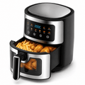 Asoricing Air Fryer, Compact Airfryer for Quick & Easy Meals in Minutes, Touchscreen Controls, Nonstick, 1500W, 9L, Black