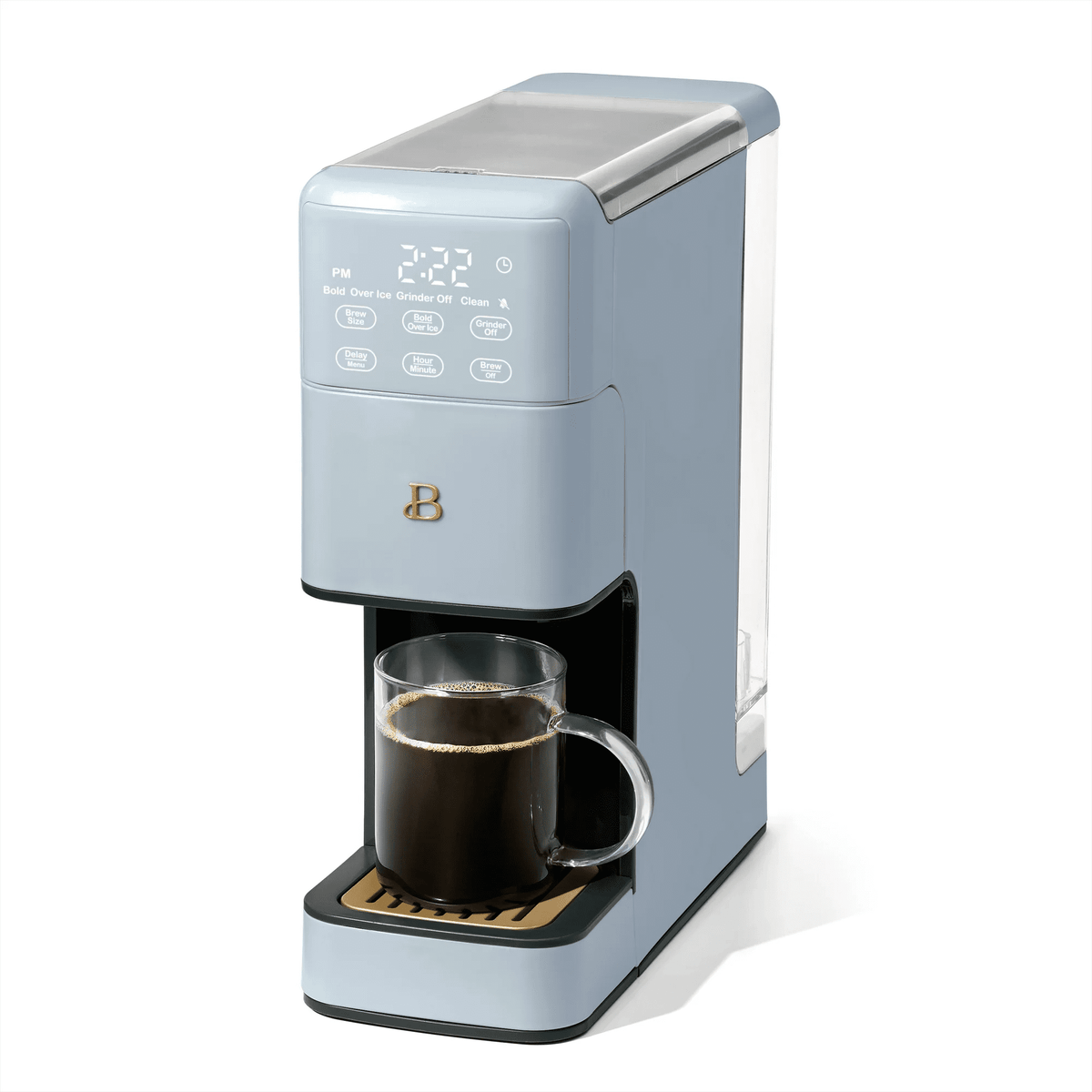 Pastry Reside Perfect Grind™ Programmable Single Serve Coffee Maker with Build-In Grinder, White Icing by Drew Barrymore - Single Serve Coffee Maker