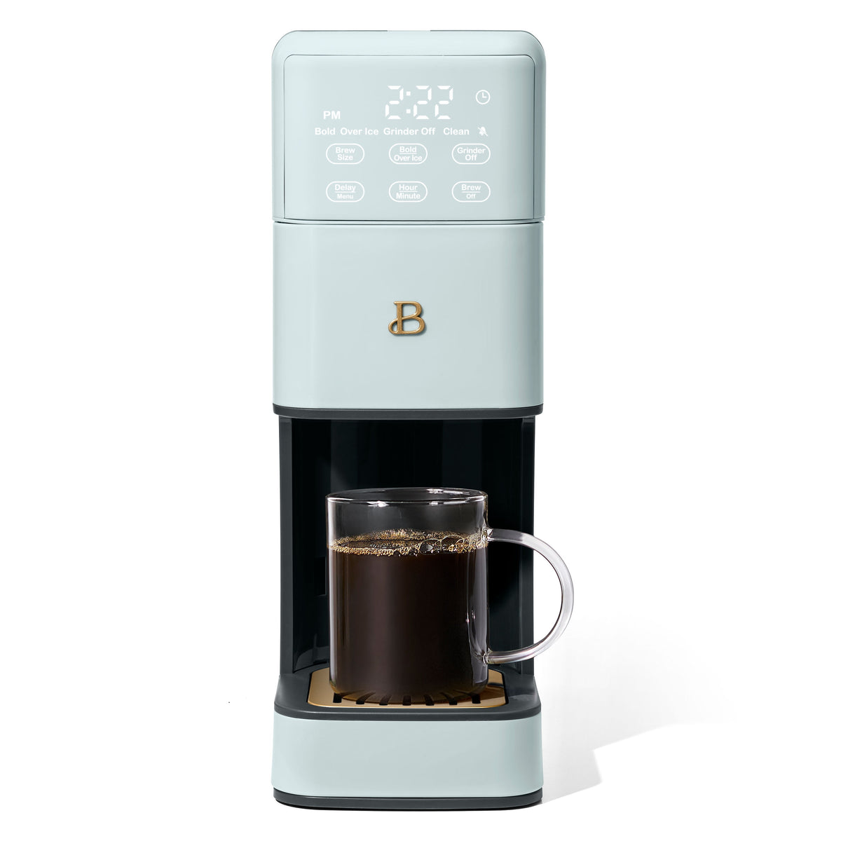 Pastry Reside Perfect Grind™ Programmable Single Serve Coffee Maker with Build-In Grinder, White Icing by Drew Barrymore - Single Serve Coffee Maker