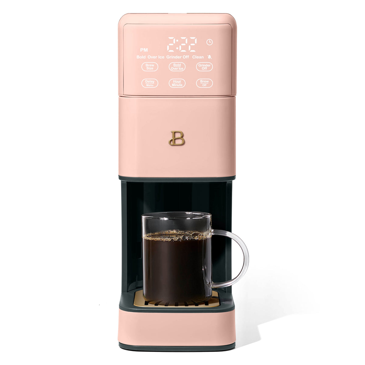 Pastry Reside Perfect Grind™ Programmable Single Serve Coffee Maker with Build-In Grinder, White Icing by Drew Barrymore - Single Serve Coffee Maker